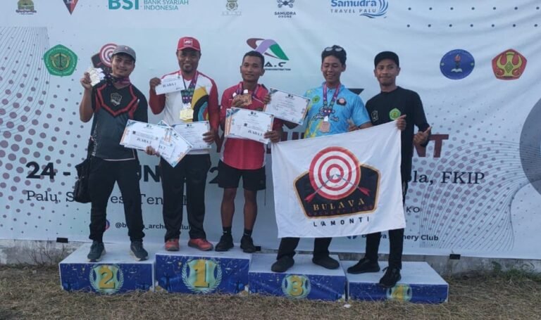 Atlet Panahan Baubau Sabet Dua Emas di Archery Tournament 2025 Palu
